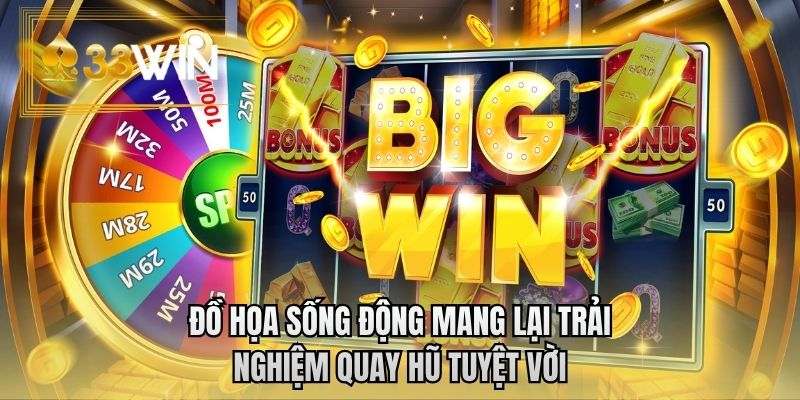 Đồ họa sống động mang lại trải nghiệm quay hũ tuyệt vời